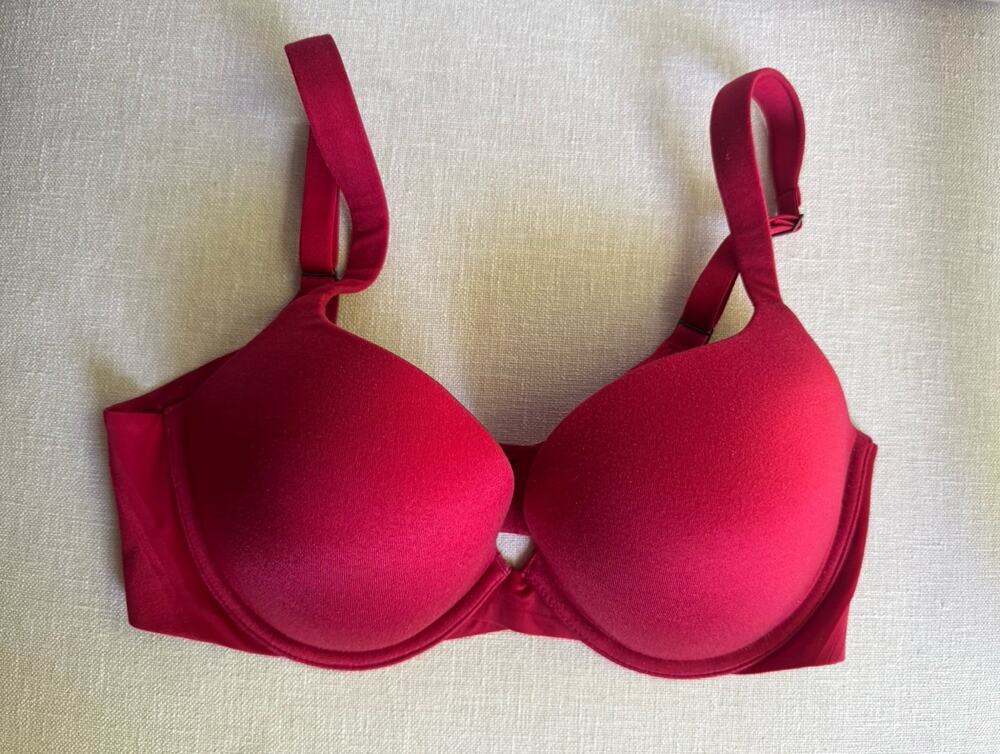 SPANX Pillow Cup Signature Push-Up Plunge Bra 34D #SF0515